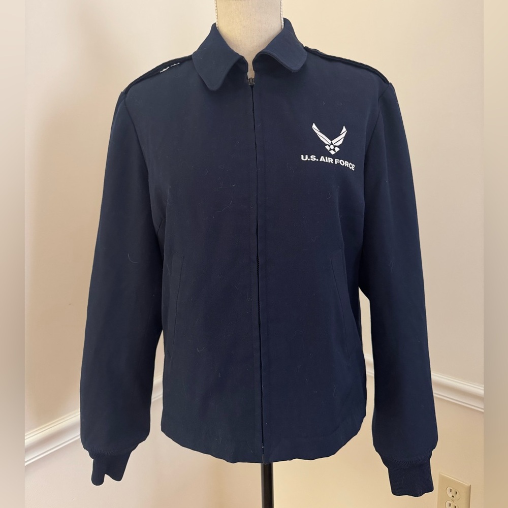 U.S. Air Force Women's Dark Blue Military Bomber Jacket Coat 12L
